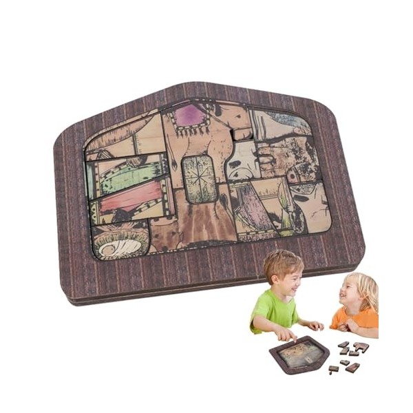 ipico Puzzle de la Nativité en Bois, Puzzle de scène de la Nativité | Puzzle de Noël en Bois Puzzles Religieux de la Nativité