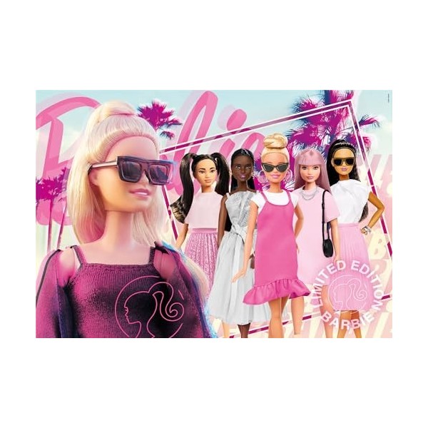 Clementoni Supercolor Barbie – 104 pièces Enfants 6 Ans, Puzzle Dessins animés, fabriqué en Italie, 25752, Multicolore