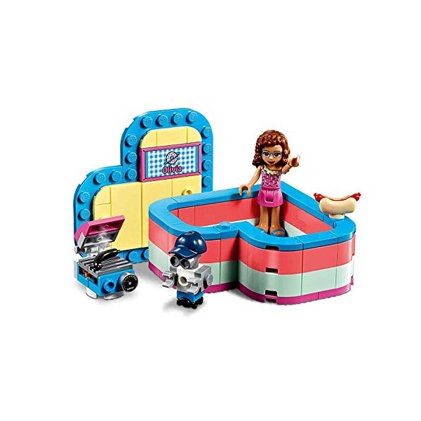 LEGO®-Friends La boîte cœur dété dOlivia Jouet pour Fille et Garçon à Partir de 6 Ans et Plus, 93 Pièces 41387