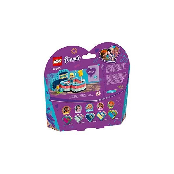 LEGO®-Friends La boîte cœur dété de Stéphanie Jouet pour Fille et Garçon à Partir de 6 Ans et Plus, 95 Pièces 41386