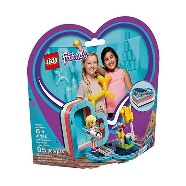 LEGO®-Friends La boîte cœur dété de Stéphanie Jouet pour Fille et Garçon à Partir de 6 Ans et Plus, 95 Pièces 41386