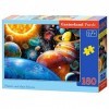 Castorland Puzzle Classique planètes et Leurs lunes 180 pièces, B-018345, Multicolore