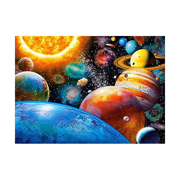 Castorland Puzzle Classique planètes et Leurs lunes 180 pièces, B-018345, Multicolore