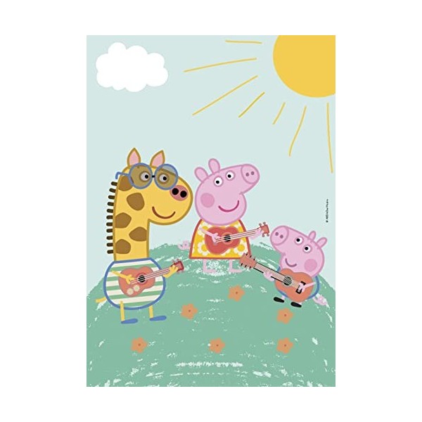 Clementoni- Puzzle Peppa Pig 2x20pzs Does Not Apply Supercolor Play for Future Pig-2x20 Enfants 3 Ans, Boîte De 2 20 Pièces 