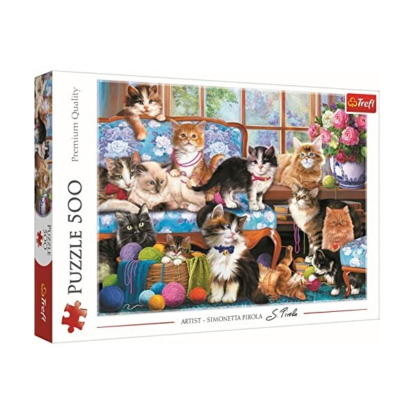 Trefl 500 Pièces DIY Moderne, Divertissement Créatif, Amusant, Puzzles Classiques avec Animaux, pour Adultes et Enfants à par