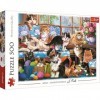 Trefl 500 Pièces DIY Moderne, Divertissement Créatif, Amusant, Puzzles Classiques avec Animaux, pour Adultes et Enfants à par