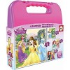 Educa - 16508 - Koffer Progressive Puzzle - Disney Princesse - Set De 4 Rouge Small