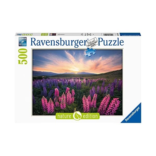 Ravensburger - Puzzle Adulte - Puzzle 500 pièces - Les lupins Nature edition - Adultes et enfants dès 12 ans - Puzzle de qu