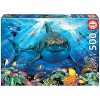 Educa - Puzzle de 500 pièces pour Enfants et Adultes | Grand Requin Blanc. Comprend Fix Puzzle Tail pour laccrocher Une Fois