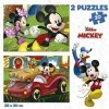 Educa - Mickey Mouse Fun House. Ensemble 2 Puzzles pour Enfants de 20 pièces. Puzzle pour Enfants Mickey avec de Grandes pièc