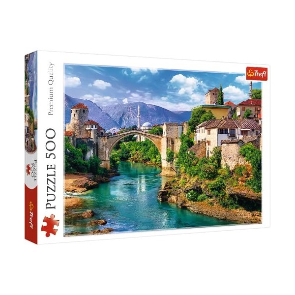 Trefl 500 Pièces Qualité Premium pour Adultes et Enfants à partir de 10 Ans Puzzle, TR37333, Vieux Pont de Mostar