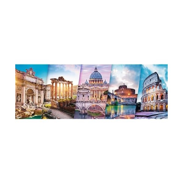 Trefl Rome 500 Pièces Panorama Qualité Premium pour Adultes et Enfants à partir de 10 Ans Puzzle, TR29505, Voyage en Italie