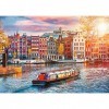 Trefl 500 pièces Paysage Urbain, Rivière Amstel, DIY Moderne, Divertissement Créatif, Amusant, Puzzles Classiques pour Adulte