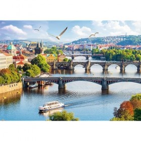 Trefl Puzzle, Prague, 500 Pièces, Qualité Premium, pour Adultes et Enfants à partir de 10 Ans, TR37382
