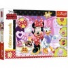 Trefl Glitter-Minnie et Sparkles-100 Pièces, pour Enfants à partir de 5 Ans Puzzle, TR14820, Coloré