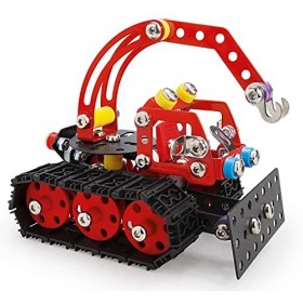 Lena dameuse avec 215 pièces, Outils et Instructions Inclus, kit de Construction métallique à Assembler, véhicule Utilitaire 