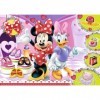 Trefl Glitter-Minnie et Sparkles-100 Pièces, pour Enfants à partir de 5 Ans Puzzle, TR14820, Coloré