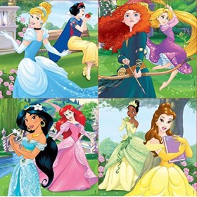 Educa - Disney Princess. 4 Puzzles Enfant Progressifs. +3 Ans. Ref. 17166