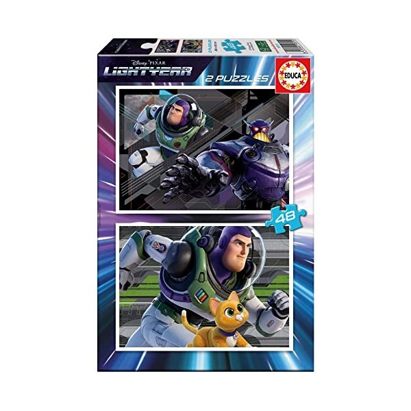 Educa - Lightyear Puzzle, Ensemble de 2 Puzzles avec 48 Grandes pièces, Finition optimale pour Une Manipulation Facile. Puzzl