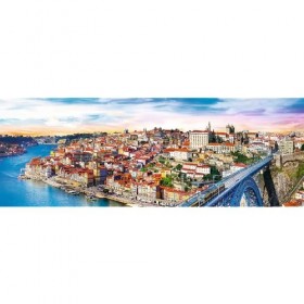 Trefl Puzzle, Porto, Portugal, 500 Pièces, Panorama, Qualité Premium, pour Adultes et Enfants à partir de 10 Ans, TR29502