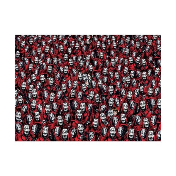 Clementoni La Casa de Papel/Money Heist - 1000 pièces - puzzle Netflix - Puzzle adulte - Fabriqué en Italie, No Color, 37 x 5