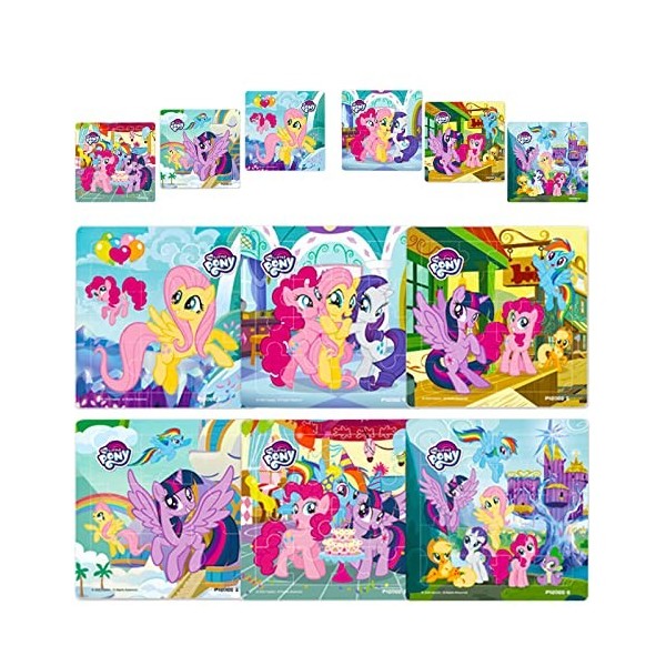 VOCDEMERI Puzzle pour Enfants,4 Jeux de Puzzles colorés,Puzzle à Cadre pour Enfants de 3 Ans et Plus,Puzzle de 5 Ans et Plus 