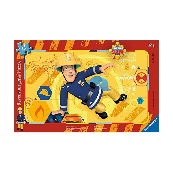 Ravensburger - 06125 - Puzzle - Sam le pompier - 15 pièces