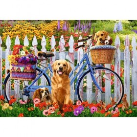 Trefl- LAventure des Chiens Puzzle, 37450, Multicolore, Taille Unique