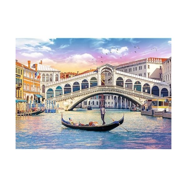 Trefl 916 37398 Rialtobrücke, Venedig EA 500 Teile, Premium Quality, für Erwachsene und Kinder AB 10 Jahren 500pcs Rialrto Br