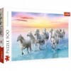 Trefl 916 37289 Weiße Pferde im Galopp EA 500 Teile, Premium Quality, für Erwachsene und Kinder AB 10 Jahren 500pcs Galloping