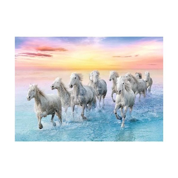 Trefl 916 37289 Weiße Pferde im Galopp EA 500 Teile, Premium Quality, für Erwachsene und Kinder AB 10 Jahren 500pcs Galloping