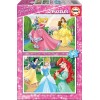 Educa - 16846 - Disney Princesses, Puzzle Classique - 2 x 20 Pièces