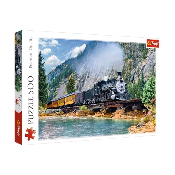 Trefl 916 37379 EA Bergzug 500pcs Mountain Train, Multi-colord