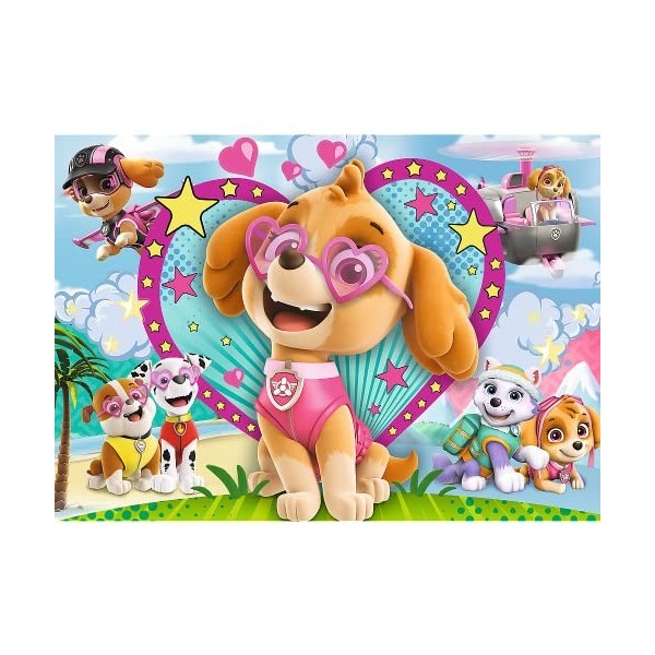 Trefl Glitter-Minnie et Sparkles-100 Pièces, pour Enfants à partir de 5 Ans Puzzle, TR14818, Coloré