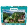 Goliath - Puzzle Adulte - Collection Ushuaïa - 2 Puzzles : Chutes de Plitvice Croatie - 1000 pièces et Lac Skadar Monteneg