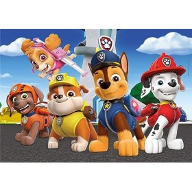 Clementoni- Paw Patrol Supercolor PatPatrouille-2x60 Enfants 4 Ans, Boîte De 2 60 Pièces , Puzzle Dessin Animé-Fabriqué en 