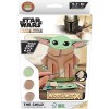 Wood Worx - Star Wars - Bébé Yoda - Jeu de Construction - Jeu Créatif - Pour Enfants à Partir de 8 Ans - Pièces en Bois - Maq