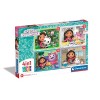 Clementoni Supercolor 4 in 1-GabbyS Dollhouse Progressifs 12, 16, 20, 24 Pièces , Enfants 3 Ans, Puzzle Dessin Animé-Fabriq