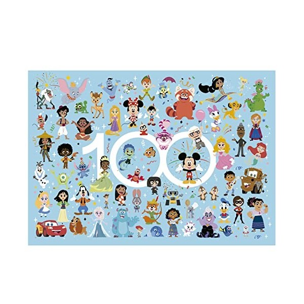 Educa - Disney 100 | 100 pièces avec Les Personnages Disney Les Plus drôles. Mesurer Une Fois monté: 40 x 28 cm. Composé de G