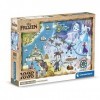 Clementoni Disney Maps Frozen-1000 Pièces-Puzzle, Divertissement pour Adultes-Fabriqué en Italie, 39784