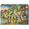 Educa - Port Caché | 500 pièces Puzzle. Mesure : 48 x 34 cm. Comprend Fix Puzzle Tail pour laccrocher Une Fois lassemblage 