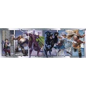 Clementoni- Dungeons & Dragons Panorama Dragons-1000 Pièces-Puzzle, Divertissement pour Adultes-Fabriqué en Italie, 39736