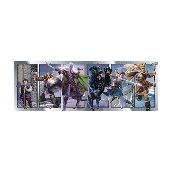 Clementoni- Dungeons & Dragons Panorama Dragons-1000 Pièces-Puzzle, Divertissement pour Adultes-Fabriqué en Italie, 39736