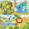 Educa - Animaux Sauvages. 4 Puzzles Enfant Progressives. +3 Ans. Ref. 17147