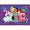 Clementoni Supercolor 4 in 1-Disney Princess Progressifs 12, 16, 20, 24 Pièces , Enfants 3 Ans, Puzzle Dessin Animé-Fabriqué