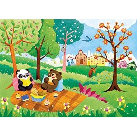 Clementoni- Supercolor Puzzle-Les 4 saisons-20+60+100+180 pièces- 21408