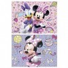 Educa - Minnie | Ensemble de 2 Puzzles pour Enfants avec 48 pièces. Mesure : 28 x 20 cm. Composé de Grandes pièces Parfaiteme