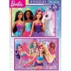 Educa - 2 Puzzles de 48 pièces pour Enfants avec des Illustrations de Barbie, Double Amusement de départ | Mesure du Puzzle: 