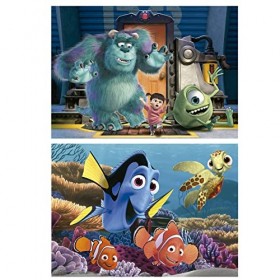 Educa - Disney Pixar | Ensemble de 2 Puzzles pour Enfants avec 20 pièces. Mesure : 28 x 20 cm. Composé de Grandes pièces Parf