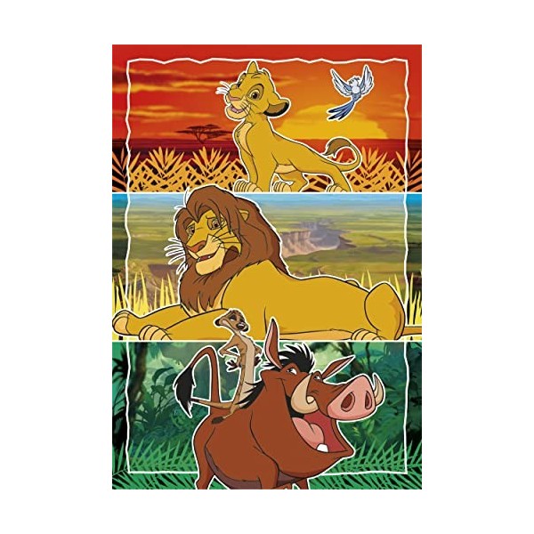 Clementoni- Disney Classics Supercolor Classics-3x48 Enfants 5 Ans, Boîte De 3 48 Pièces , Puzzle Dessin Animé-Fabriqué en I